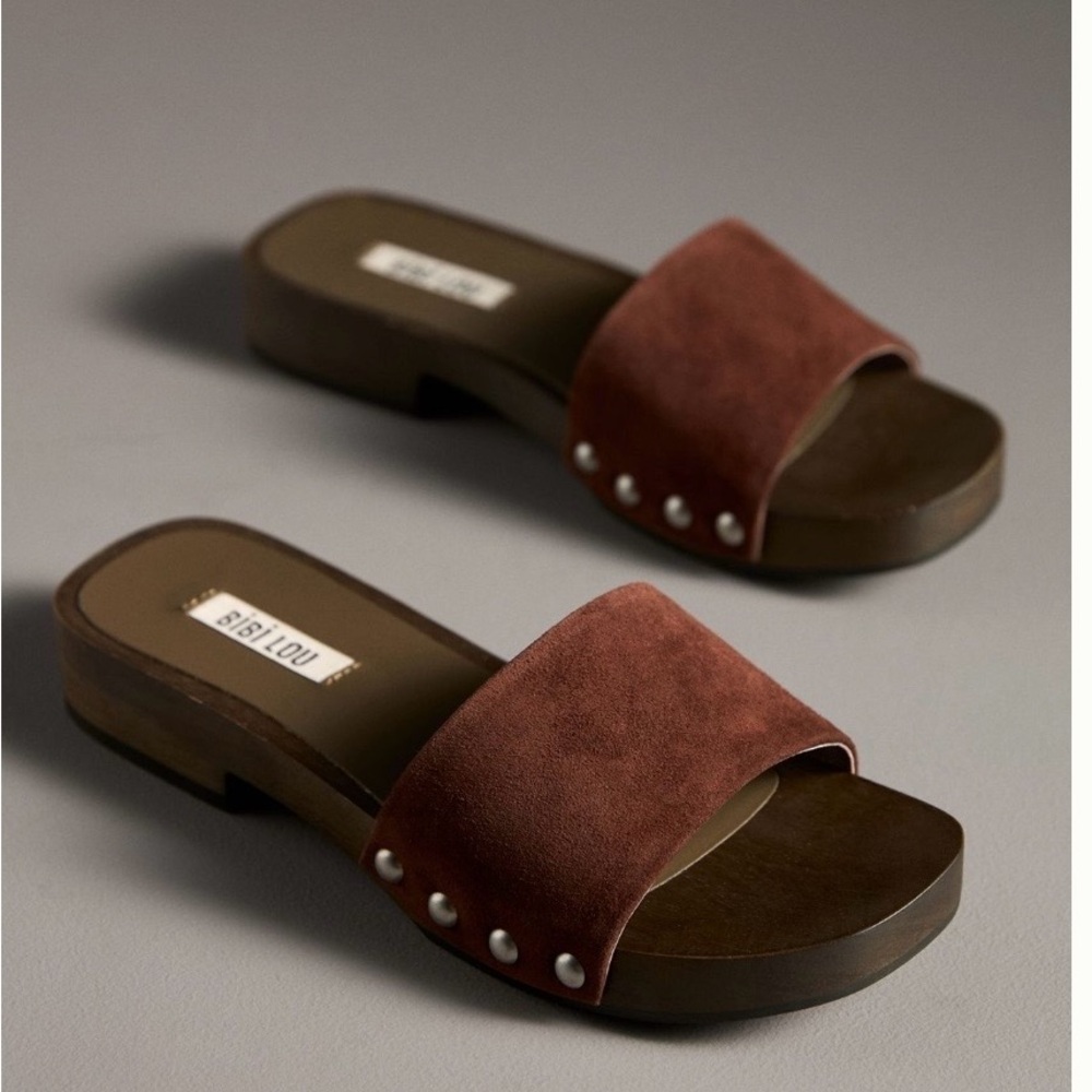 Brown Slide Sandals